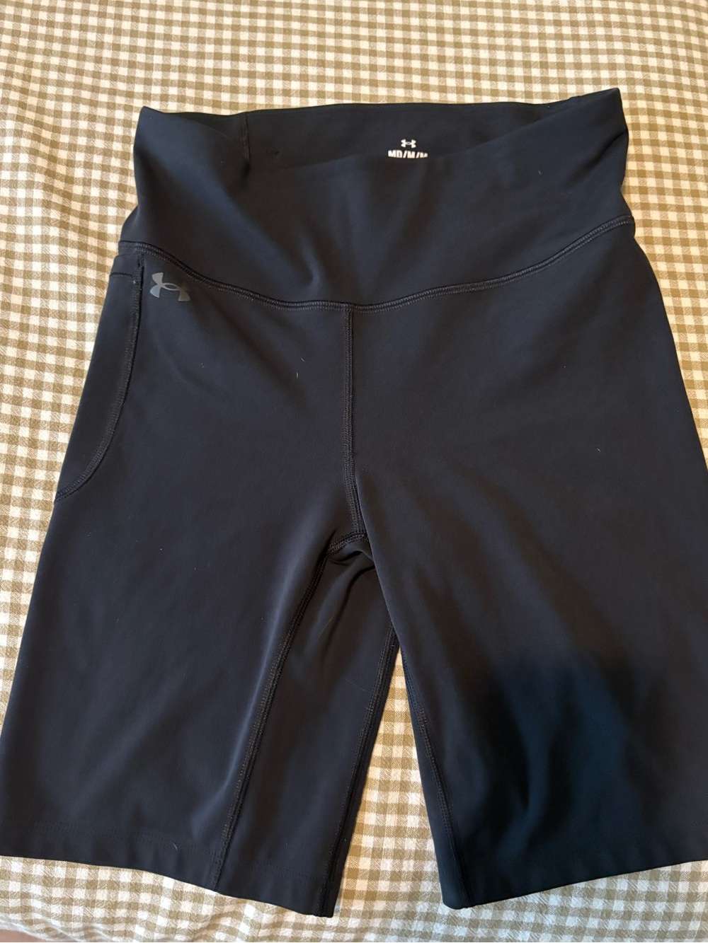 Under Armour Women’s Black High-Rise Bike Shorts